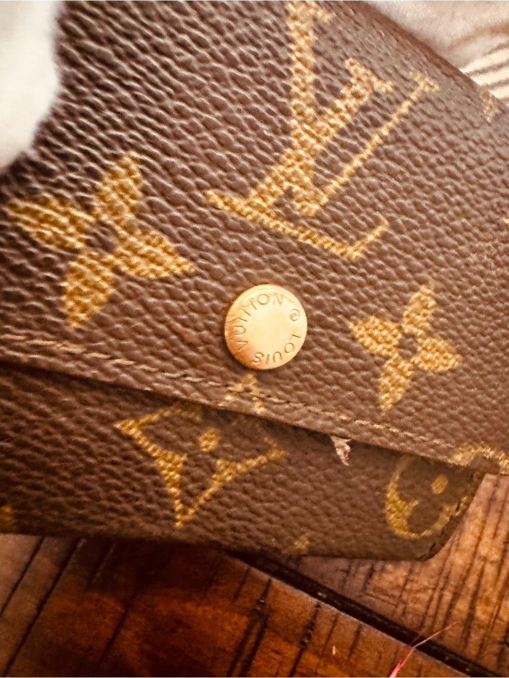 Louis Vuitton Monogram Porte Monnaie Plat Coin Purse Wallet vintage - Picture 6 of 17
